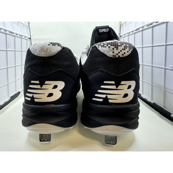 NEW "New Balance" Tupelo Mens Cleats  Black & White SZ 12.5 Sports Baseball - Picture 12 of 12